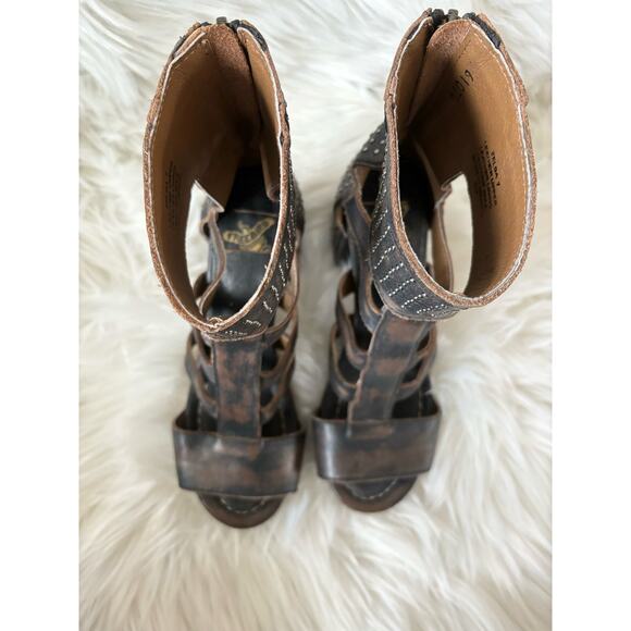 FREEBIRD BY STEVEN Zelda Studded Leather Sandals 7 - Picture 9 of 12